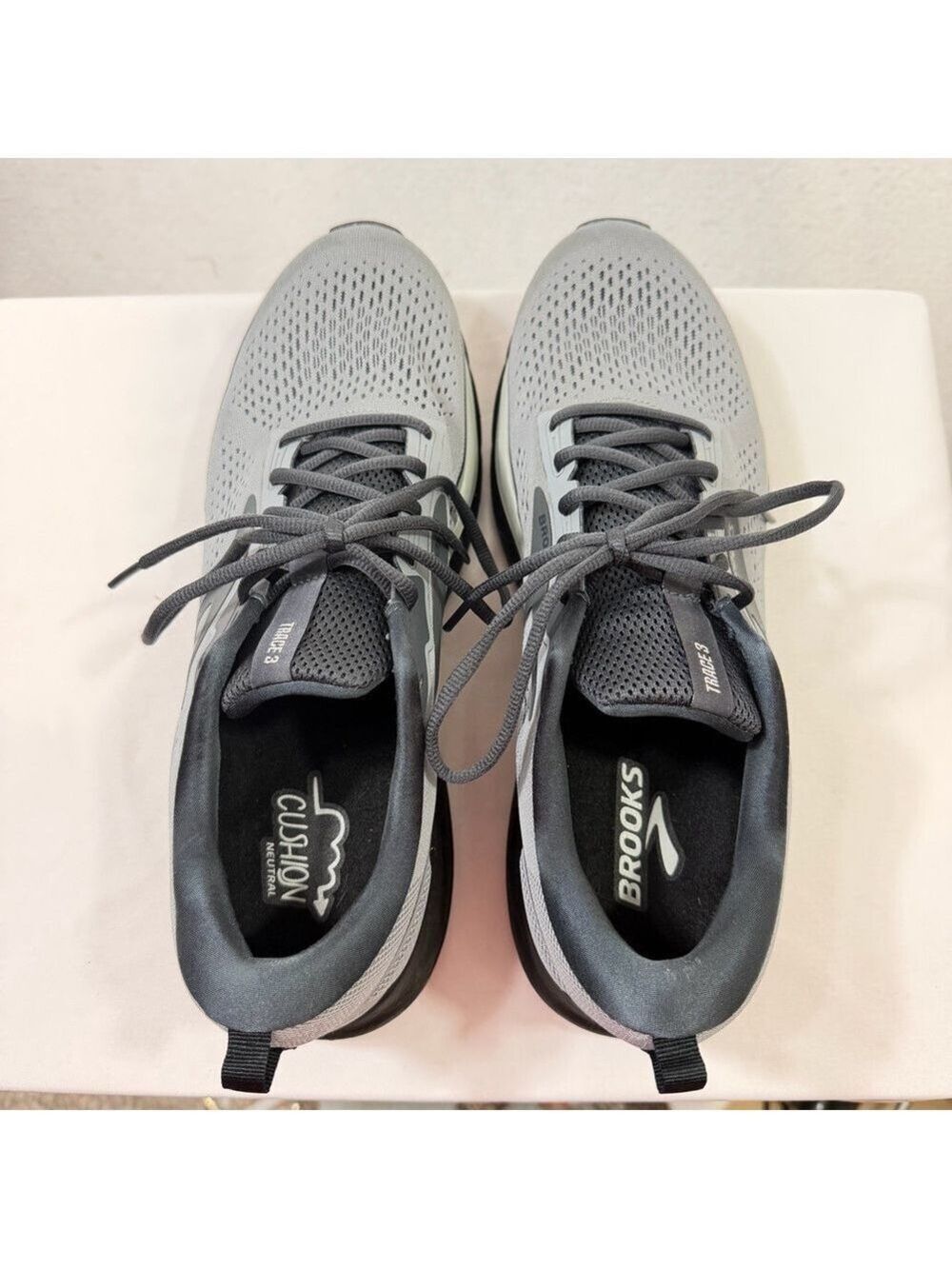 Brooks Trace 3 Mens Sz 13 Medium D Grey Running Shoes Sneakers 1104121D049 - Picture 6 of 8
